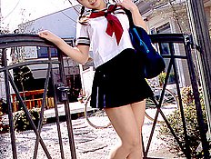 Japanese Schoolgirl Alice Ogura 小倉ありす:女子高生コスプレ幼い